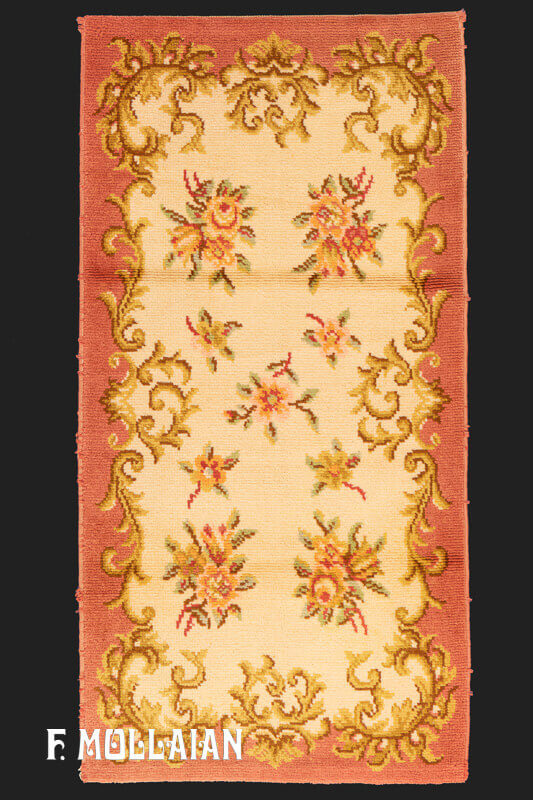 Vintage European Woolen Savonnerie Rug n°:16105352